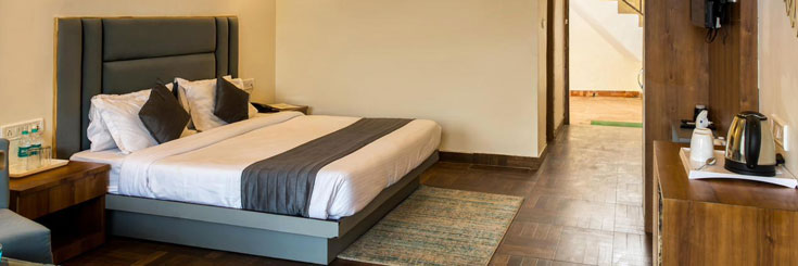 Premium River View Room with Balcony at Corbett Jungle Treasure Resort