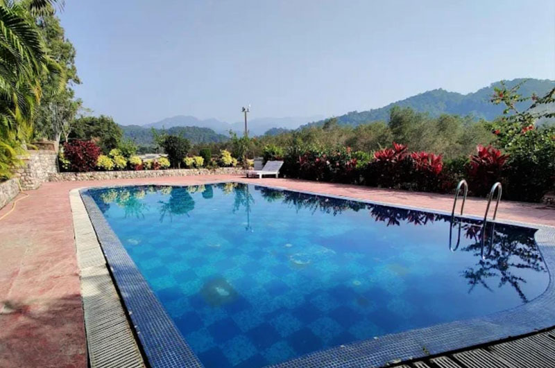 Beautiful Sunset View from Corbett Jungle Treasure Resort